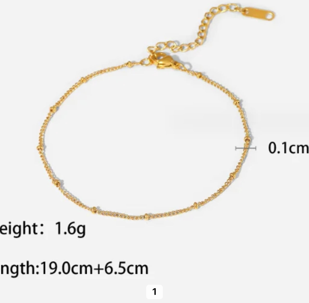 Minimal Gold Anklet Chain