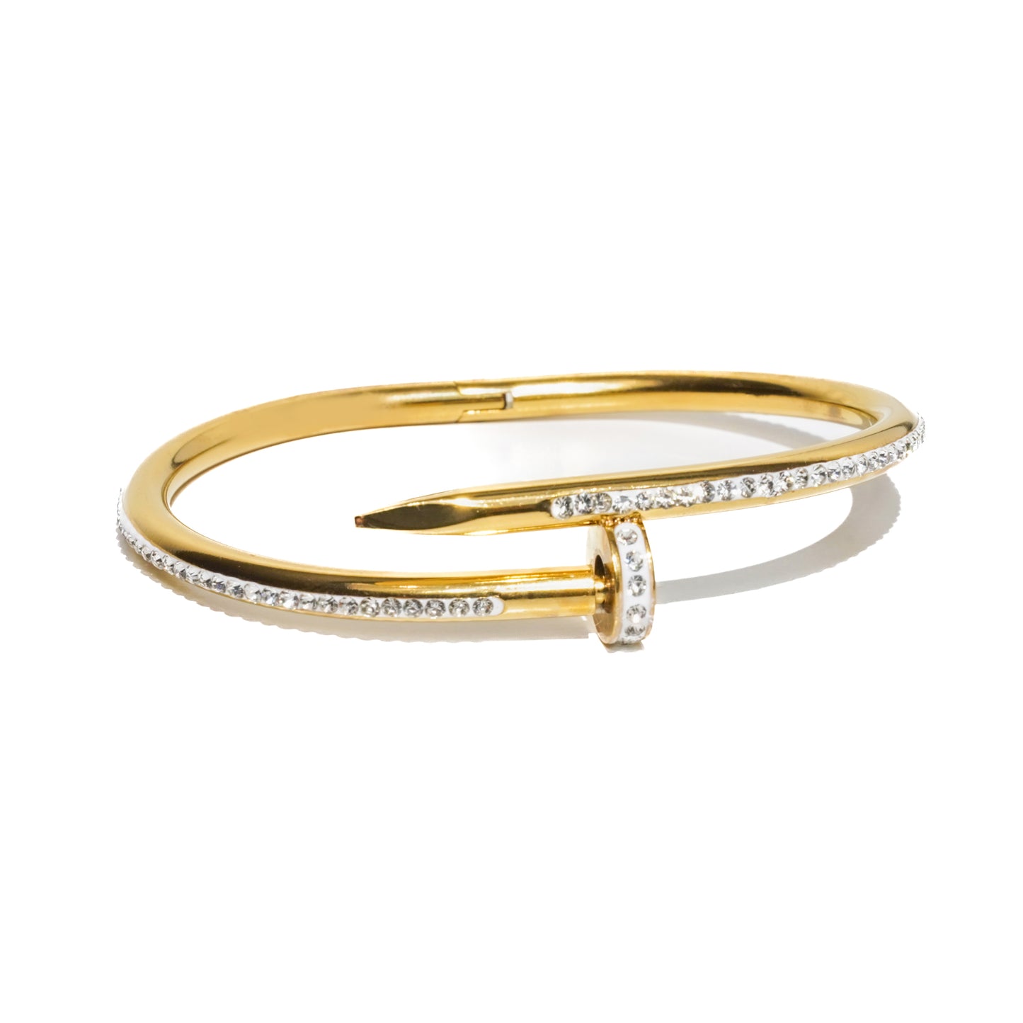 Cora Nail Bangle Full Diamond