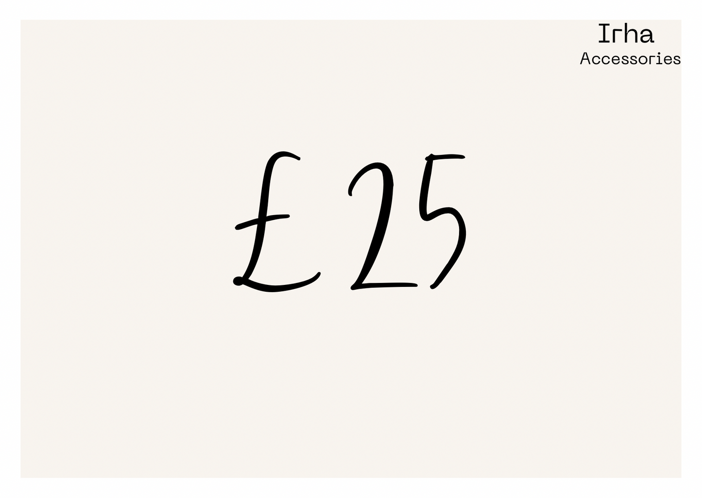 Irha UK Jewellery Gift Card