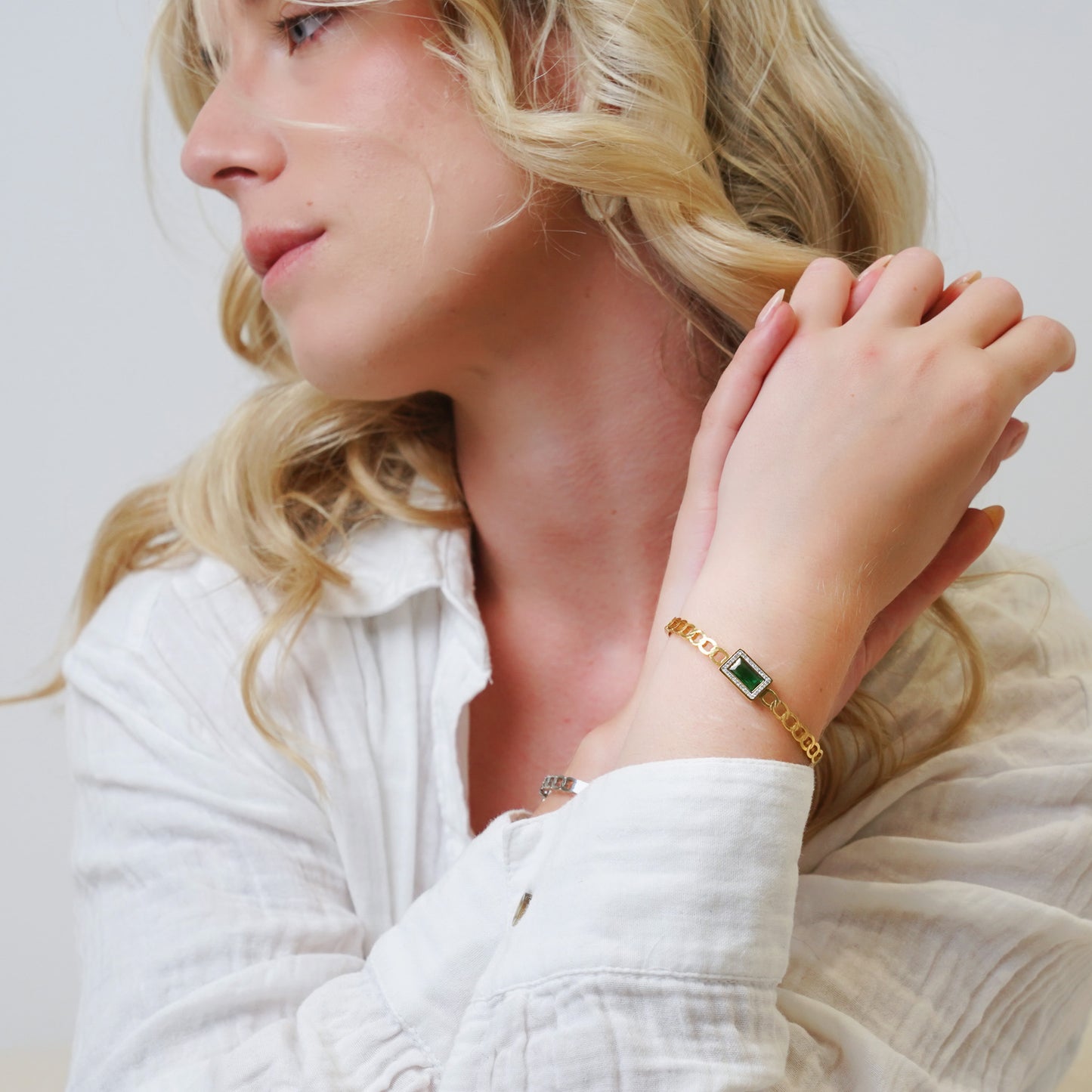 Ani Emerald Bangle