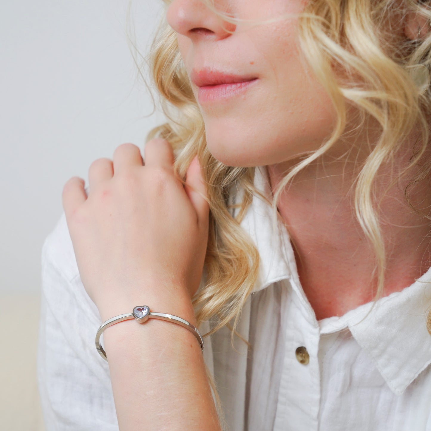I love you heart bangle