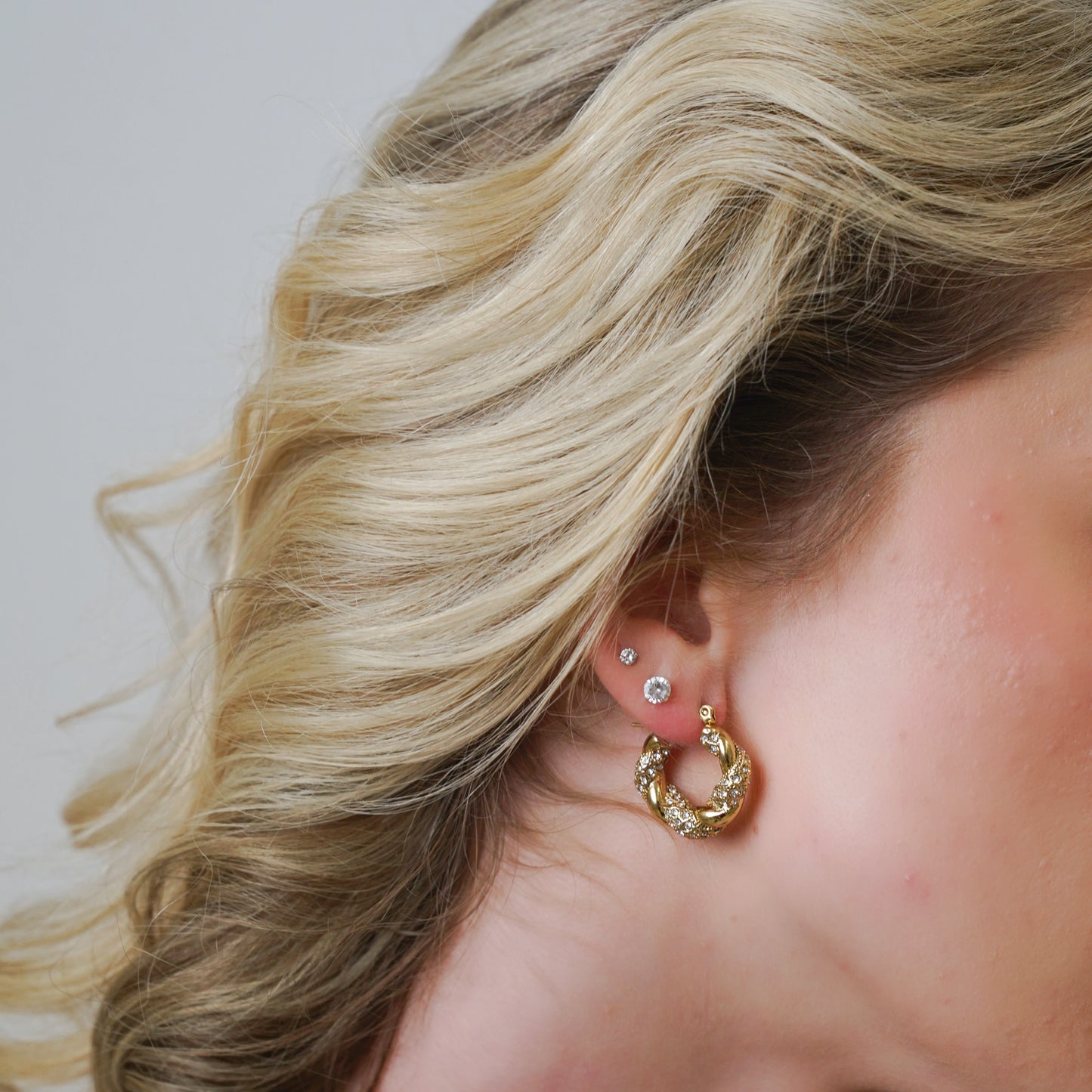 Lina Diamond Hoops