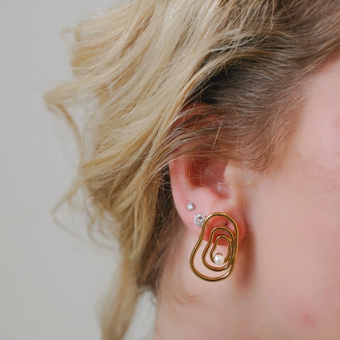Pearl Maze Earrings