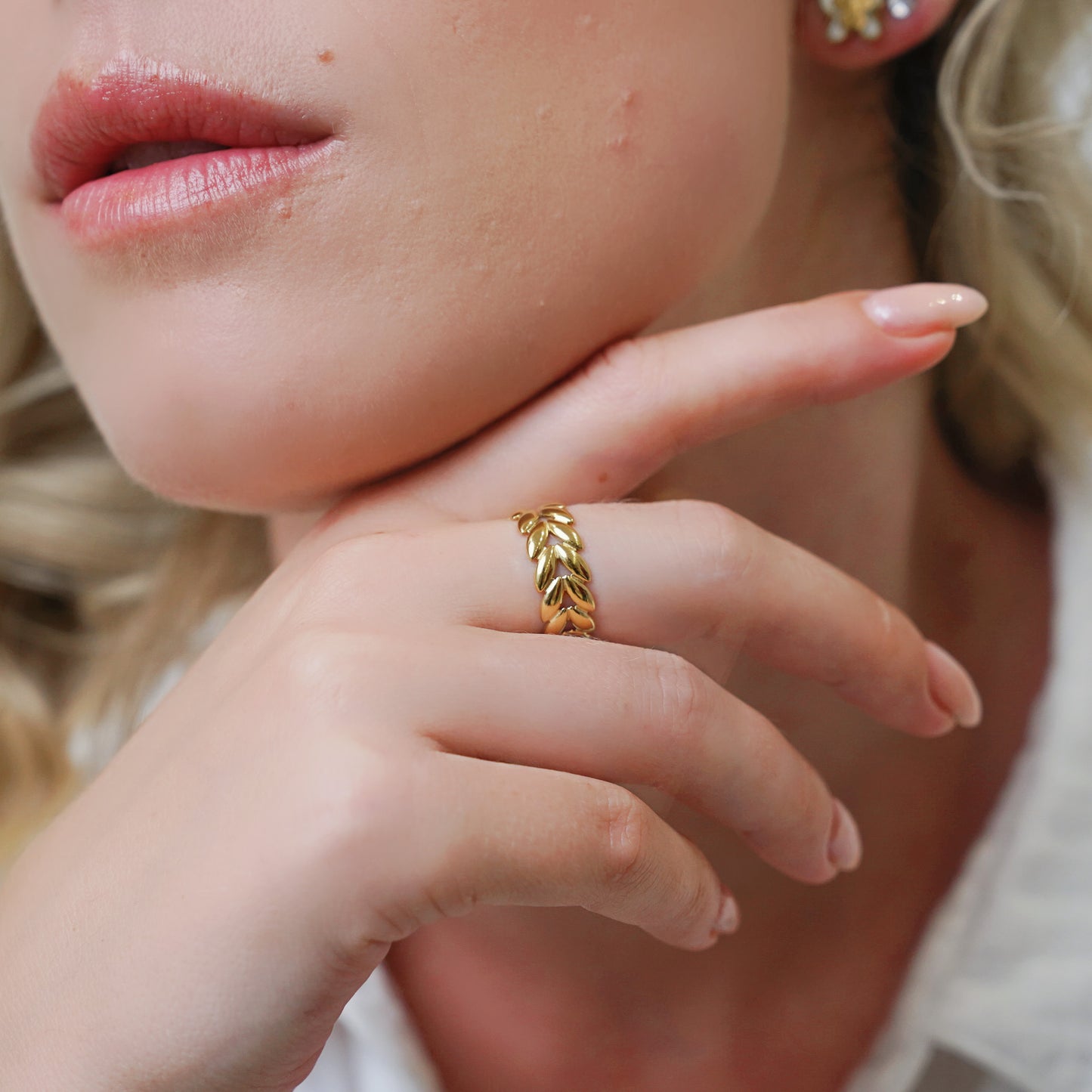 Feather Chuncky Ring