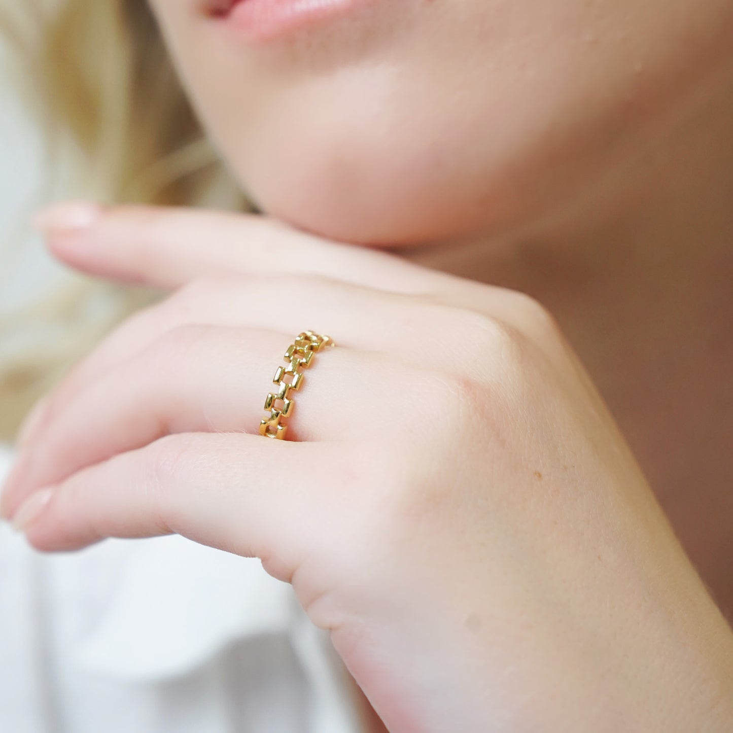 Watch Strap Minimal Stack Ring