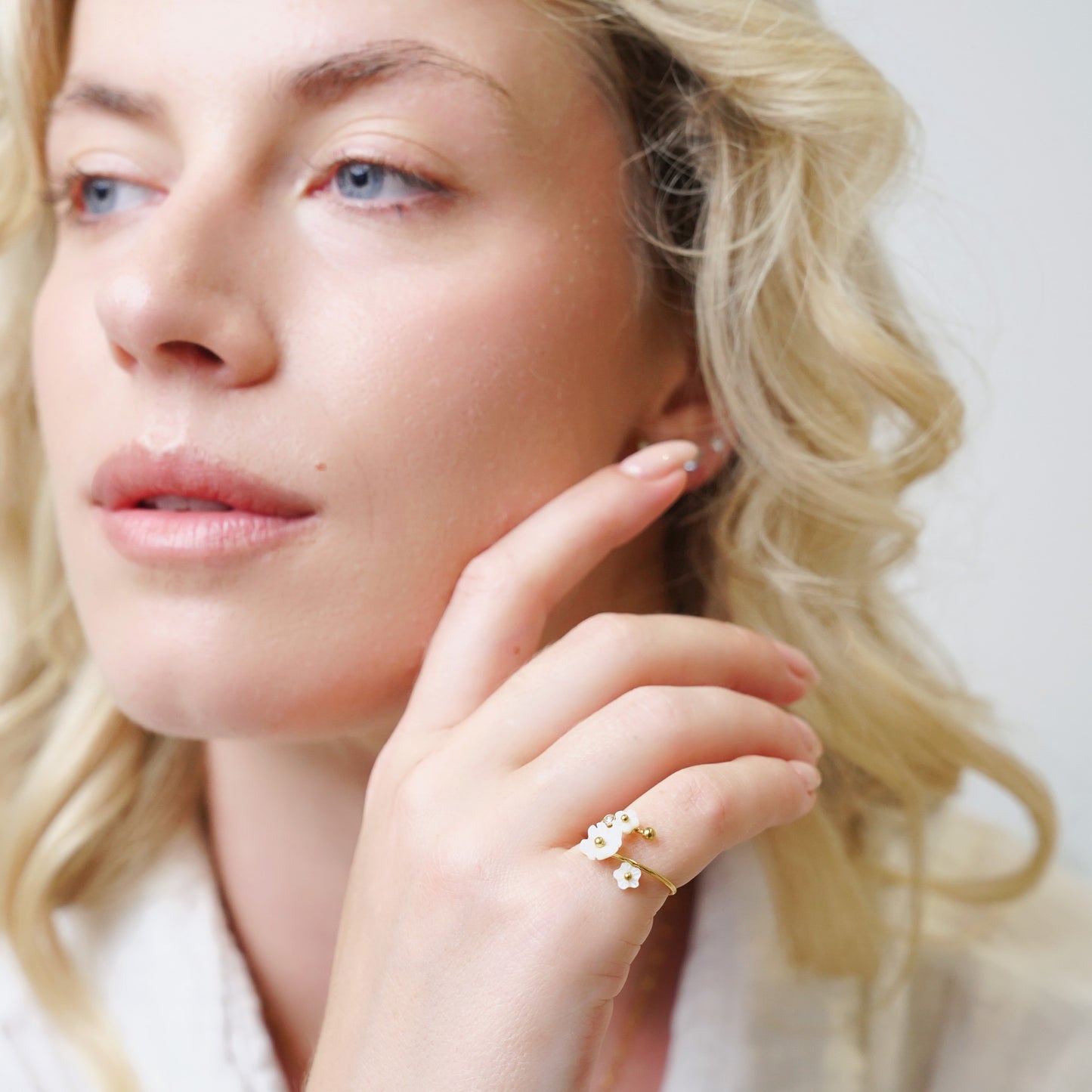Floral Adjustable ring