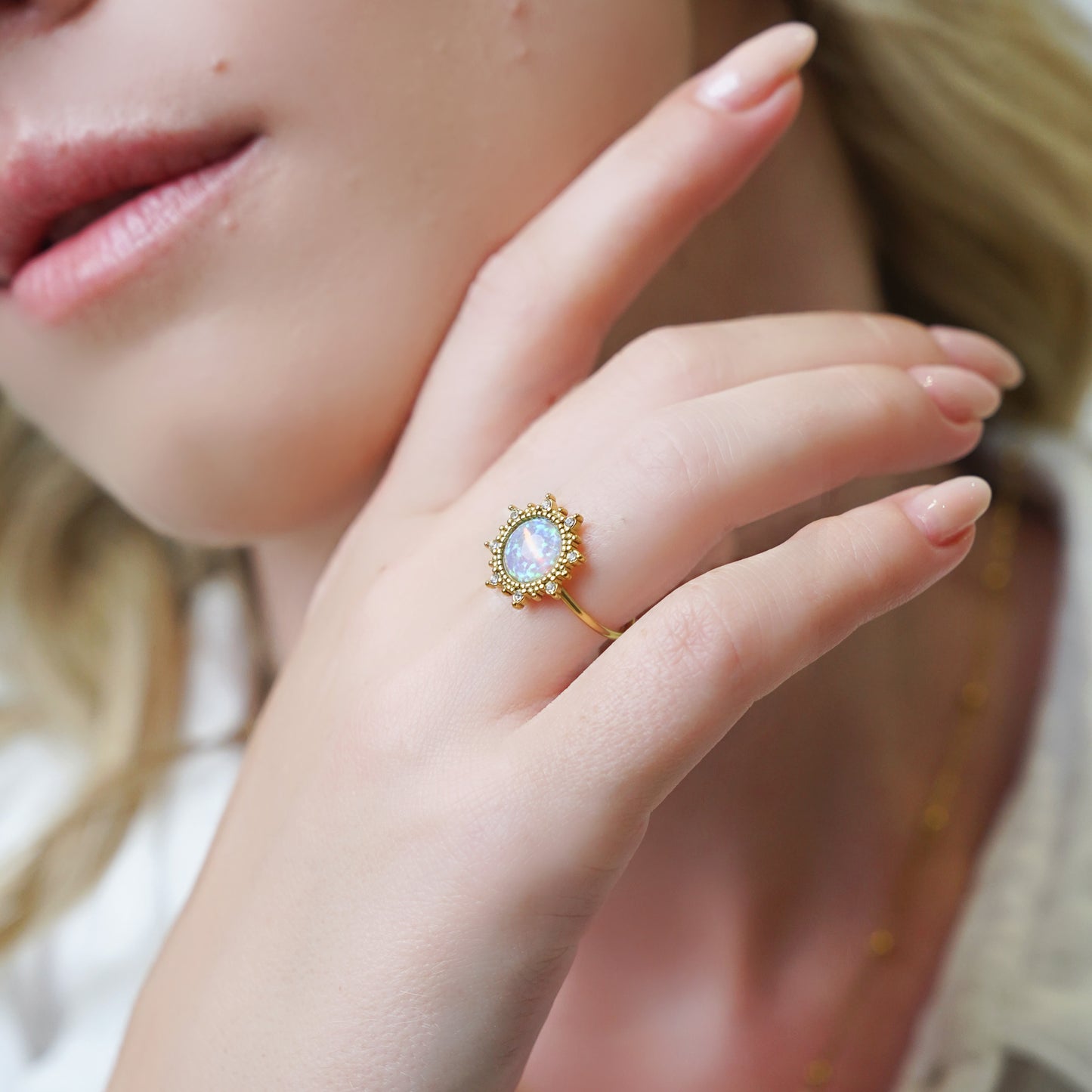 Two Toned Opal Ring