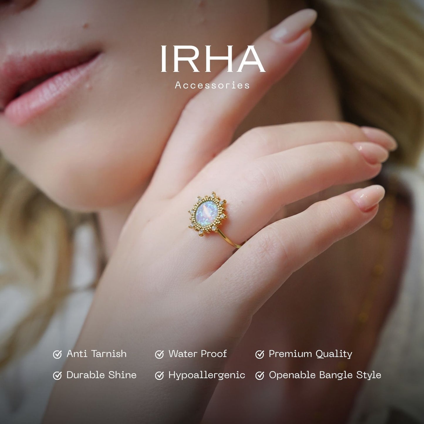 Two Toned Opal Ring