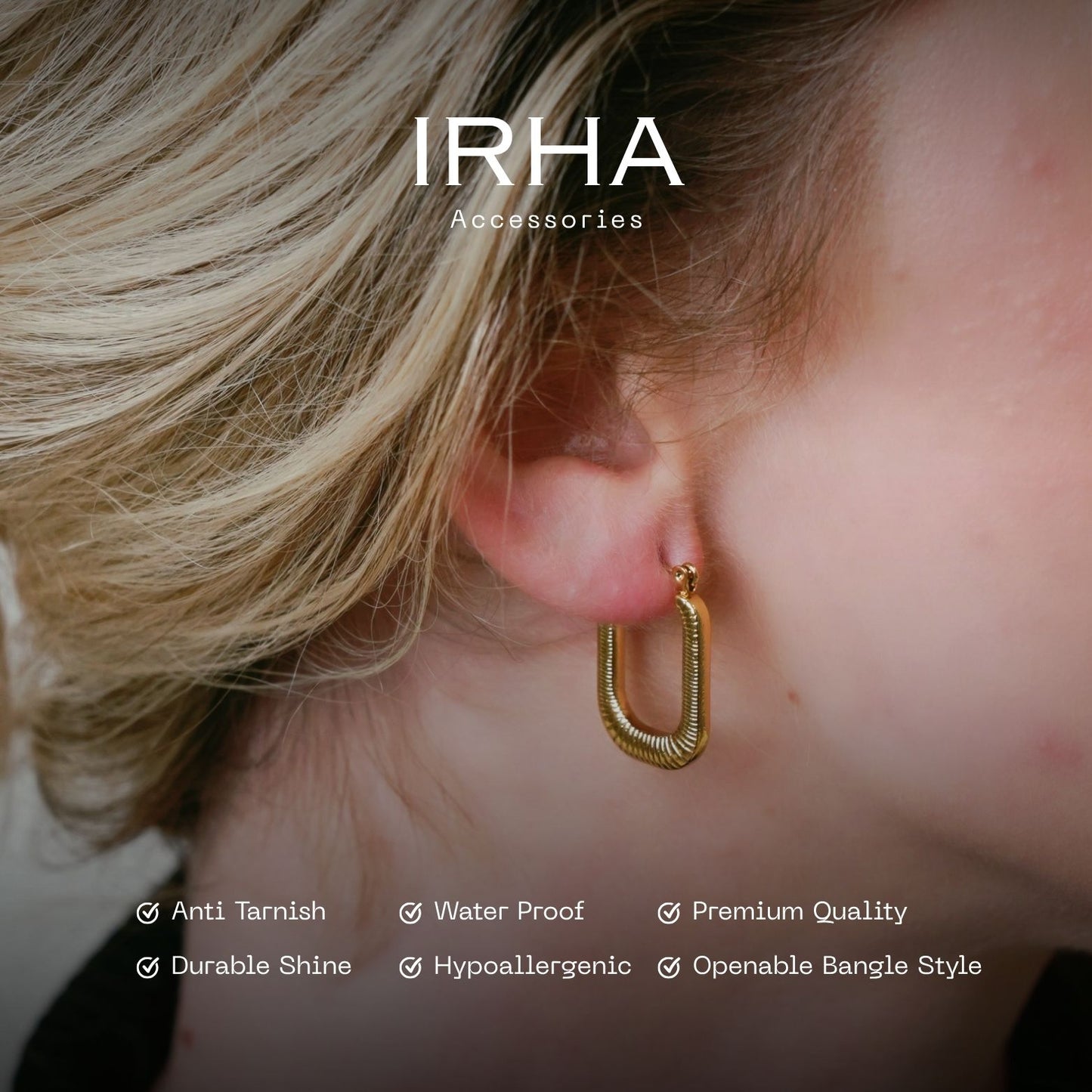 Mia Square Hoops