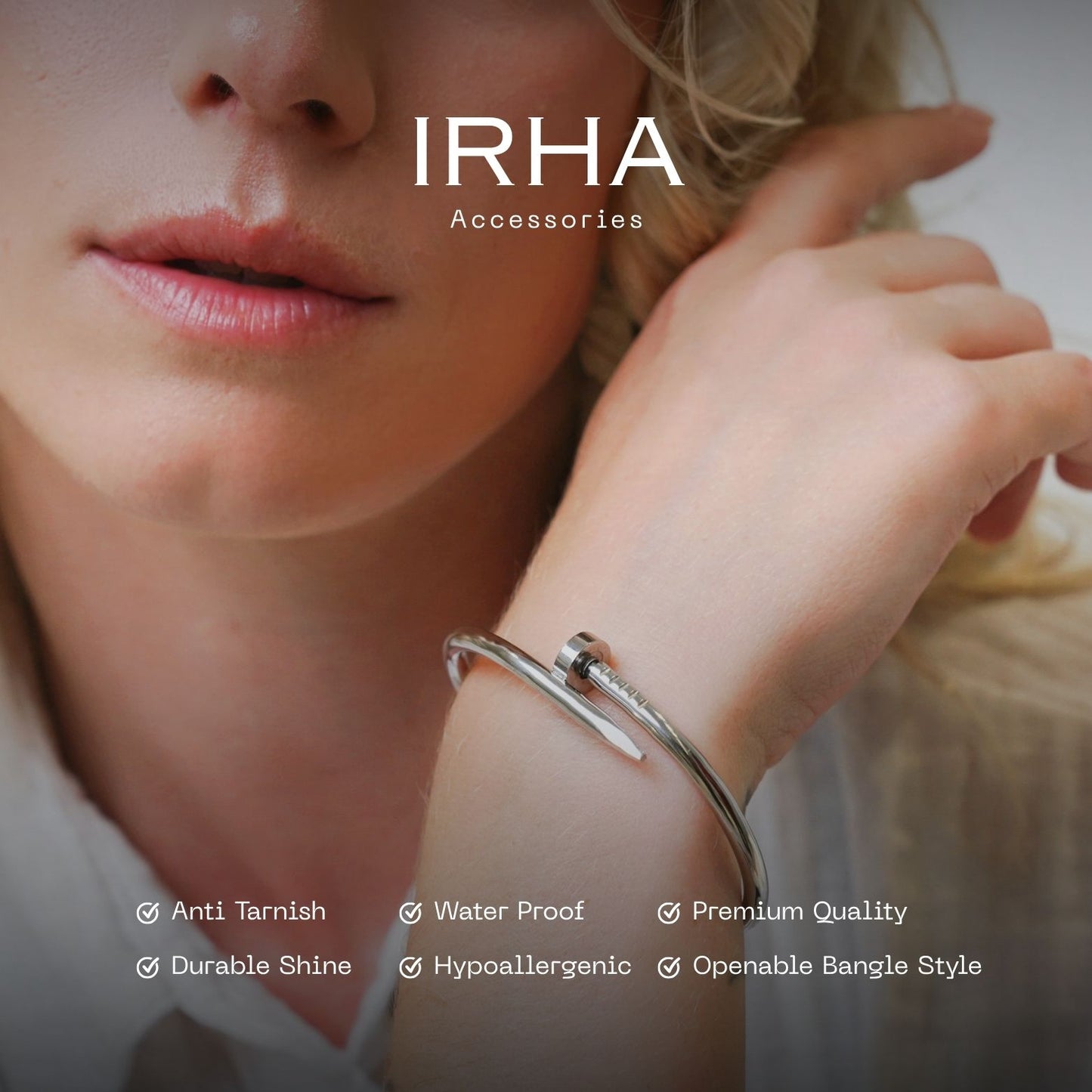 Cora Nail Bangle Plain