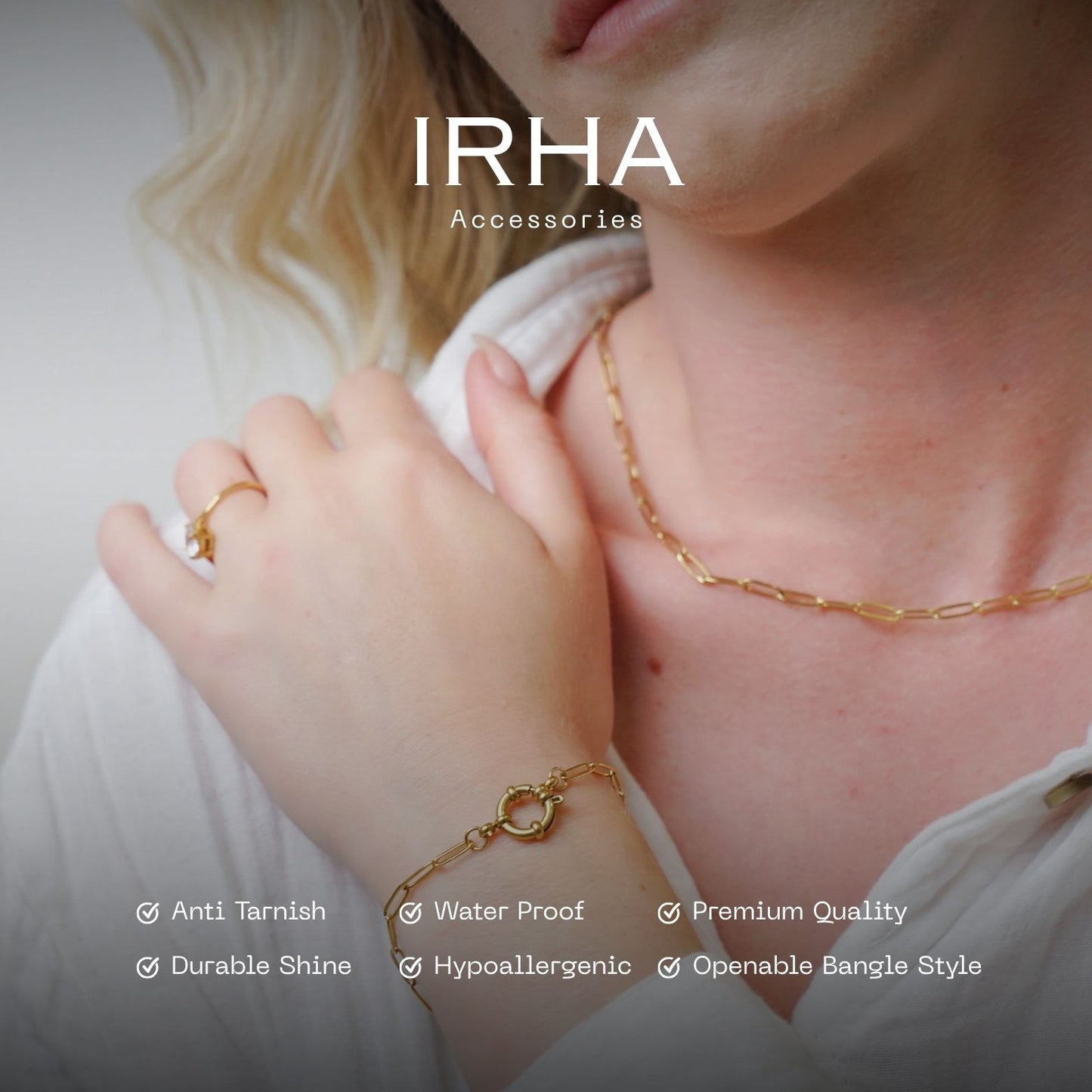Pulsera minimalista con clip