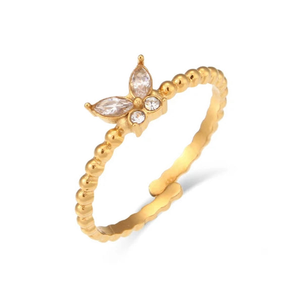 Butterfly Adjustable Ring