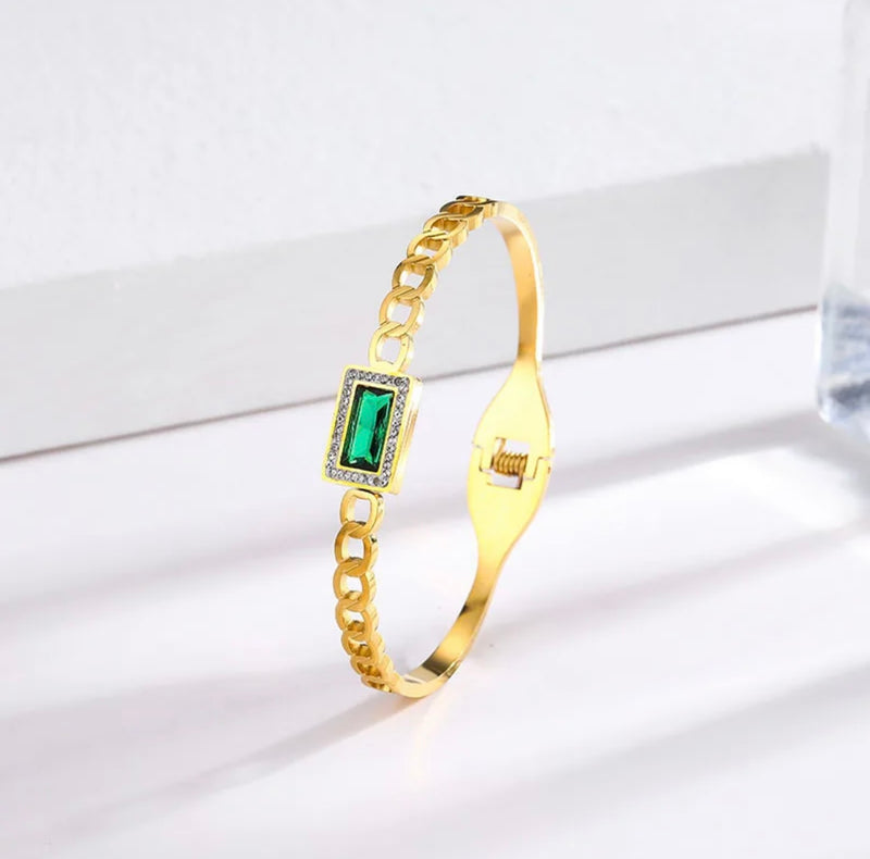 Ani Emerald Bangle