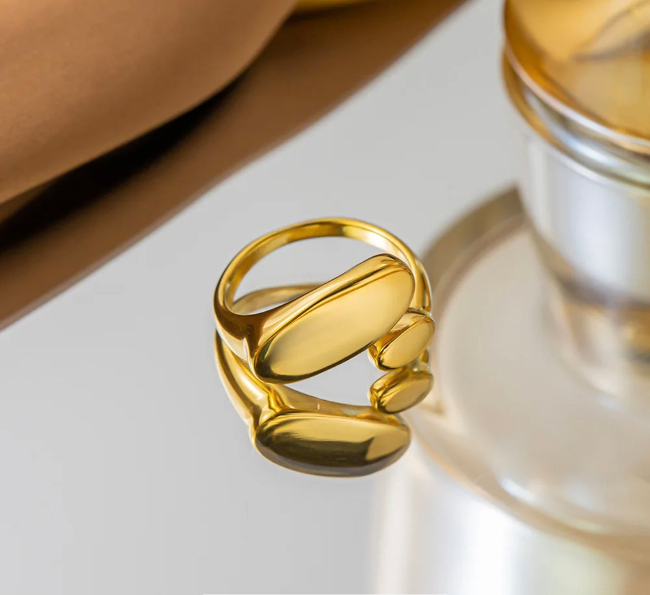 Bague en or ajustable