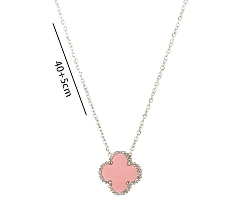 Hope Four Clover Necklace (Silver)