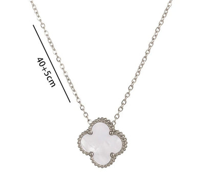 Hope Four Clover Necklace (Silver)