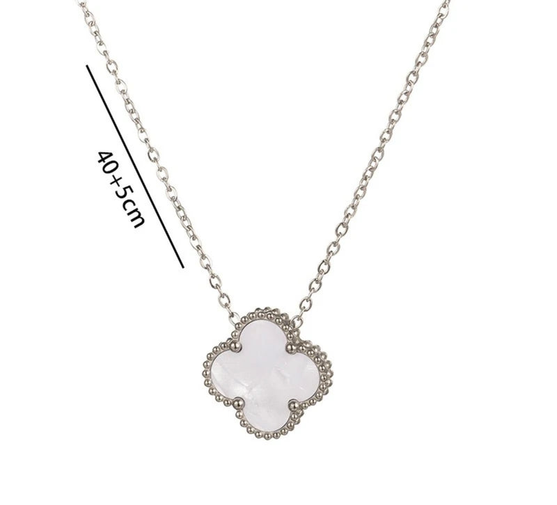 Hope Four Clover Necklace (Silver)