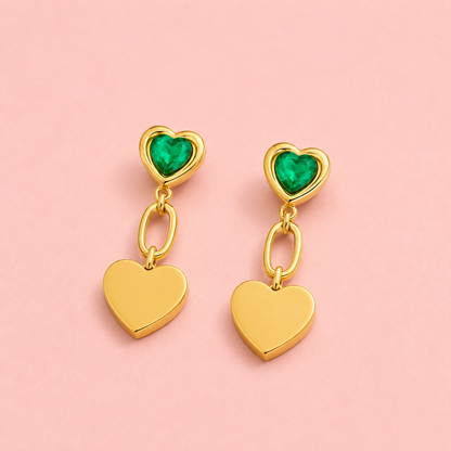 Esme Heart Drops – Emerald