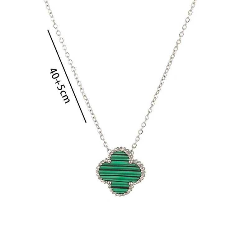 Hope Four Clover Necklace (Silver)