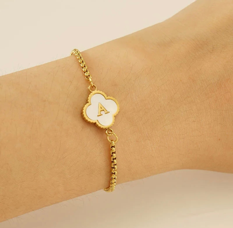 Initial Clover Bracelets