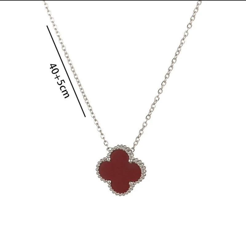 Hope Four Clover Necklace (Silver)
