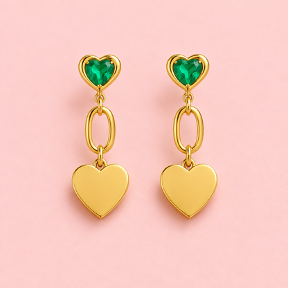 Esme Heart Drops – Emerald
