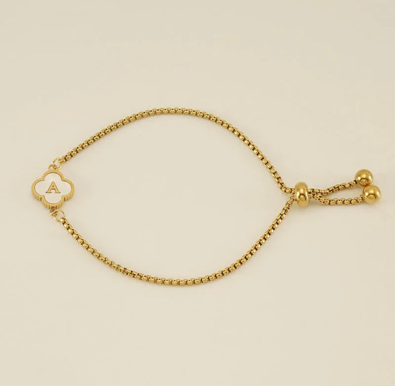 Initial Clover Bracelets