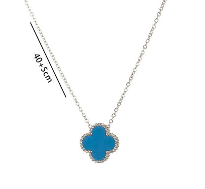 Hope Four Clover Necklace (Silver)