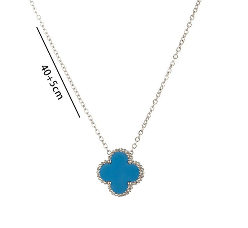 Hope Four Clover Necklace (Silver)