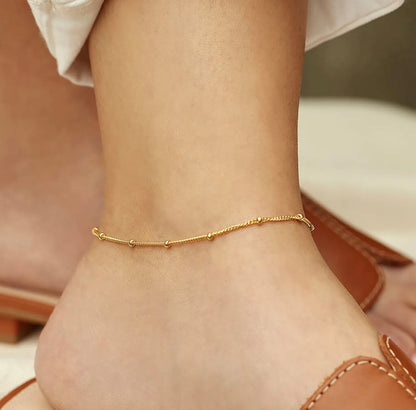 Minimal Gold Anklet Chain
