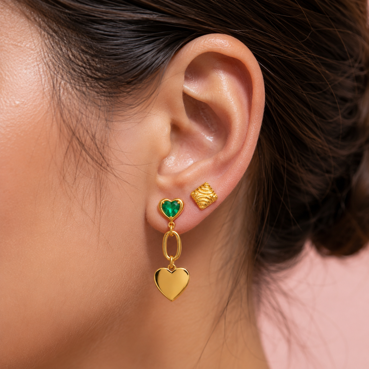 Esme Heart Drops – Emerald