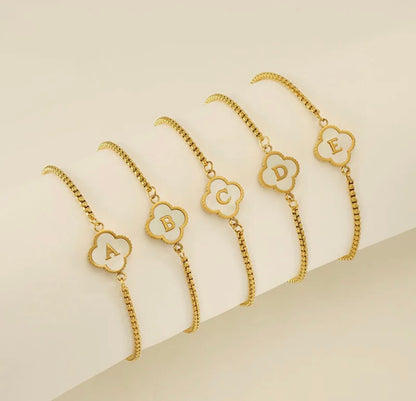 Initial Clover Bracelets