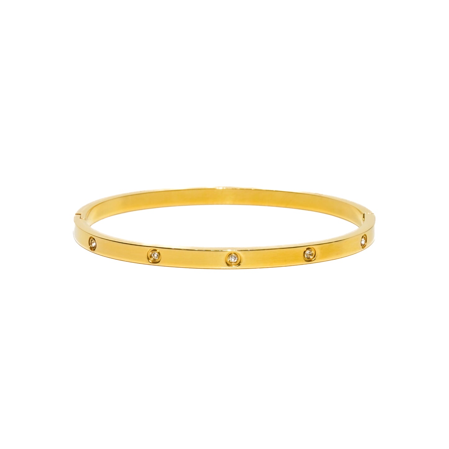 Emma Gold Diamond Bangle