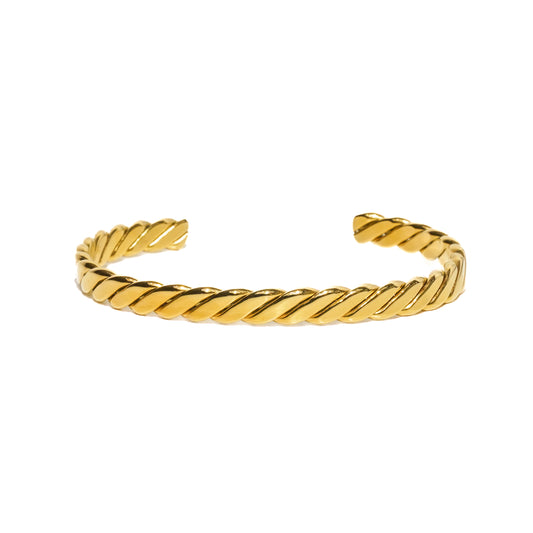 Chunky Twisted Cuff Bangle