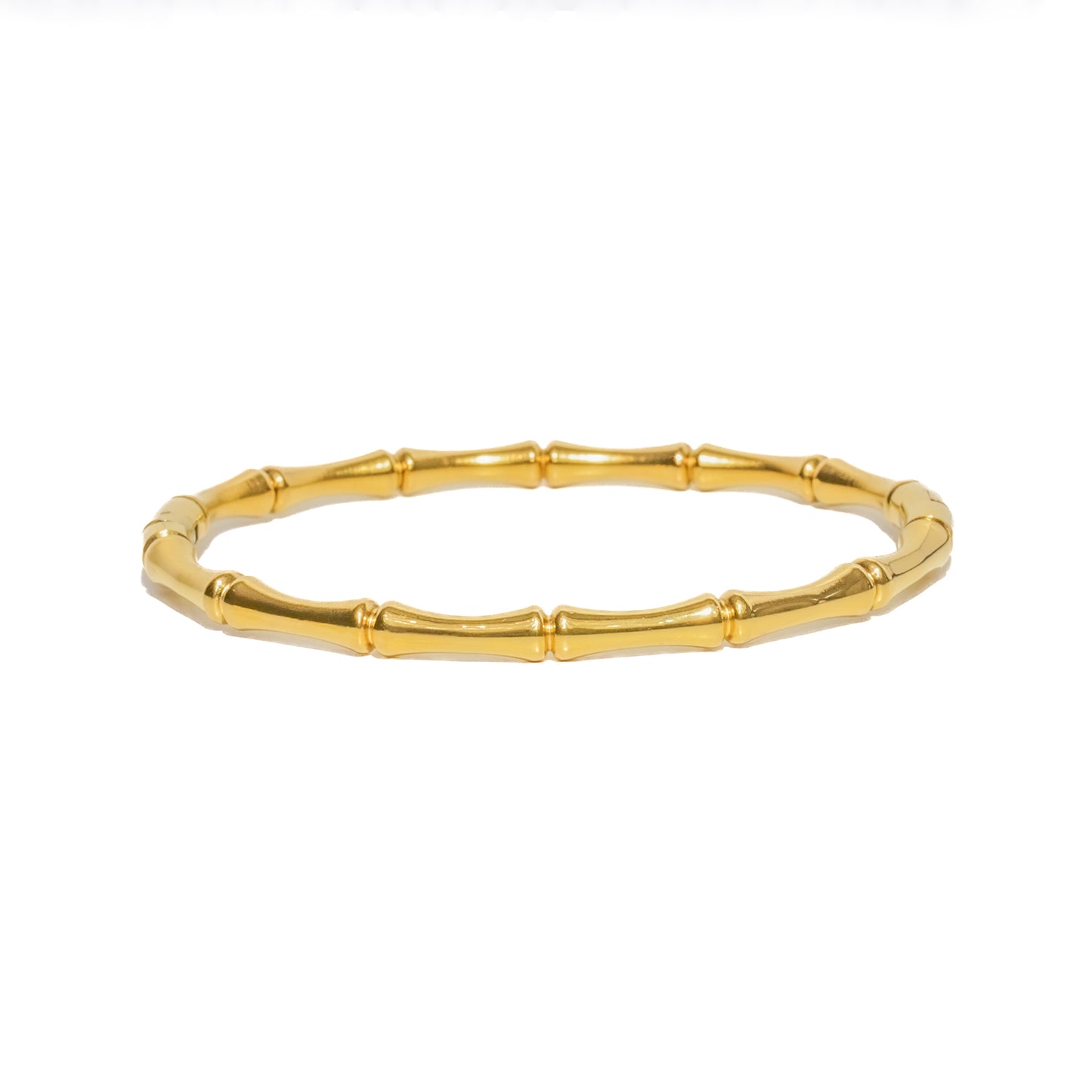 Bamboo Bangle Silver & Gold