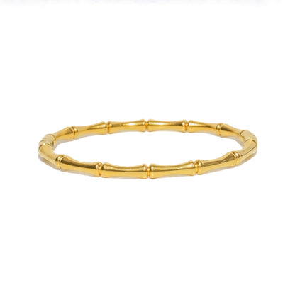 Bamboo Bangle Silver & Gold
