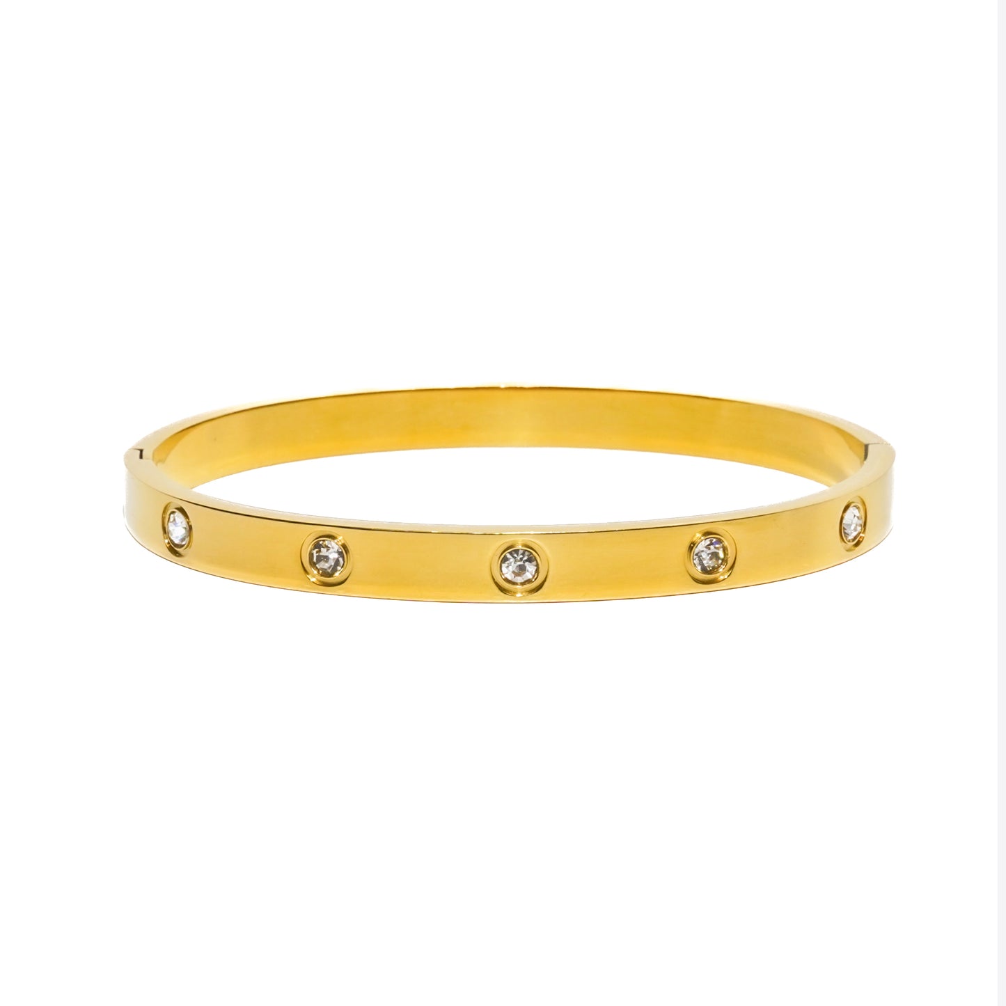 Emma Gold Diamond Bangle