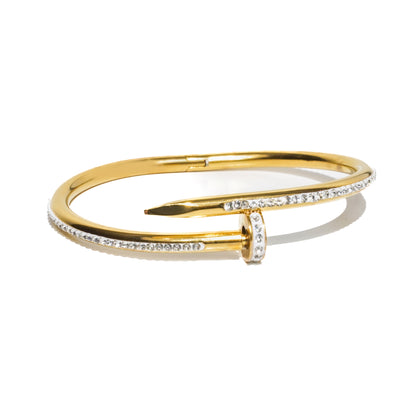 Cora Nail Bangle Full Diamond