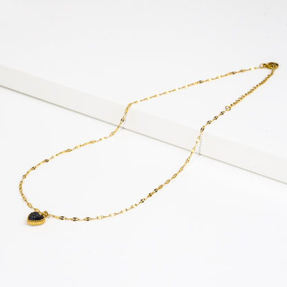 Raine Double Sided Heart Necklace