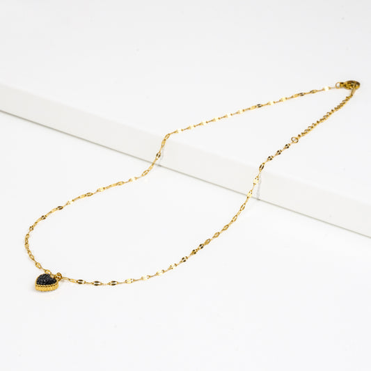 Raine Double Sided Heart Necklace