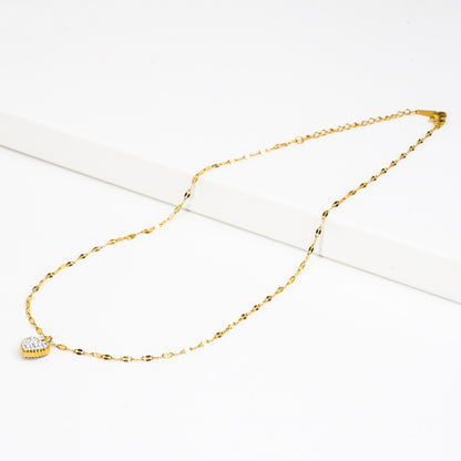 Raine Double Sided Heart Necklace