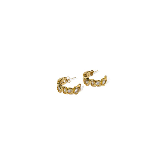 Amber CZ Earrings