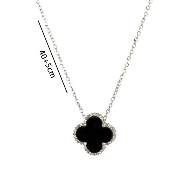 Hope Four Clover Necklace (Silver)