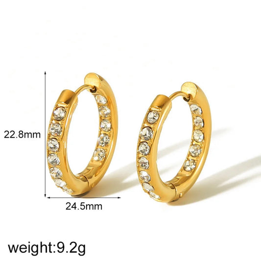 Ivy Diamond Hoops