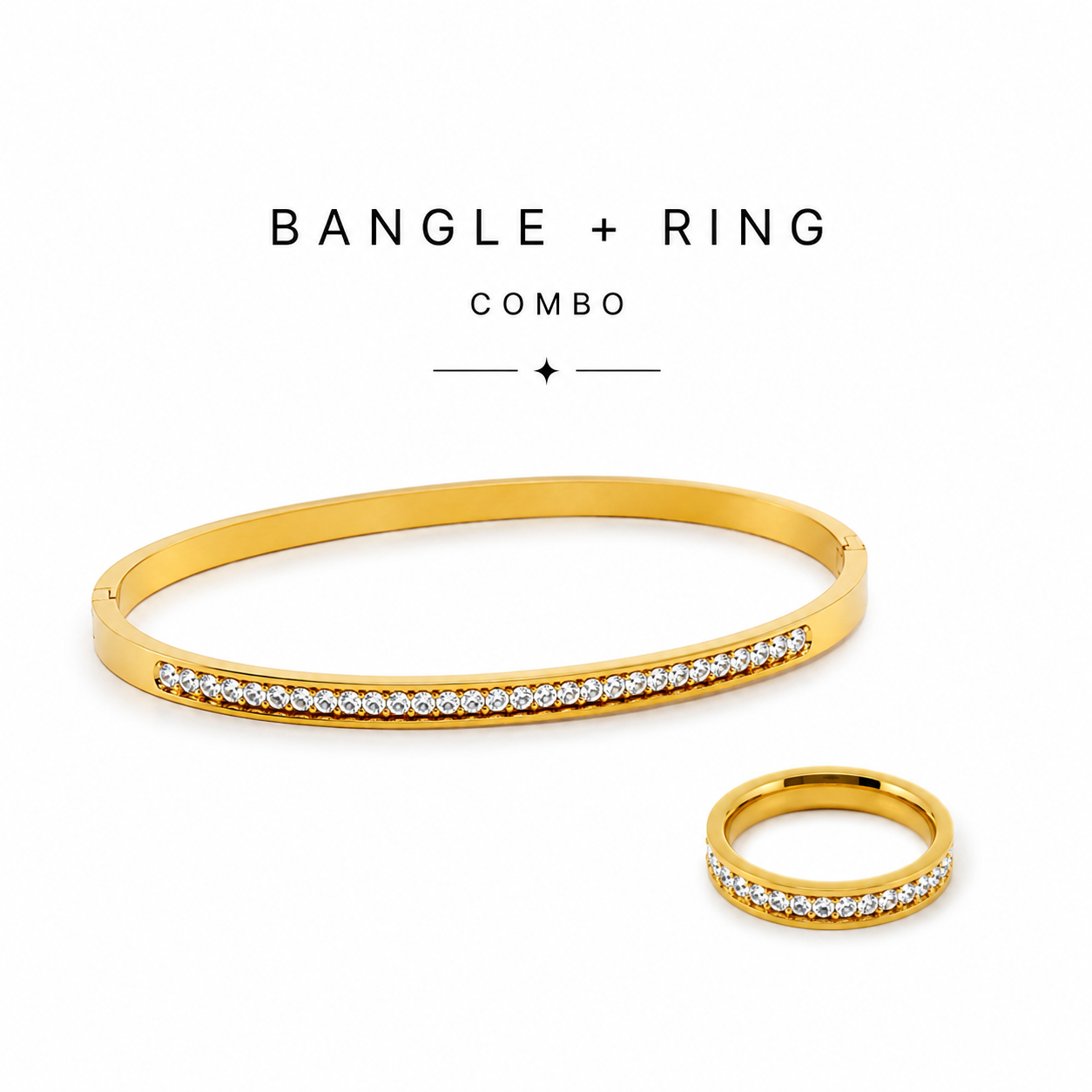 Lyla bangle & Laura CZ ring