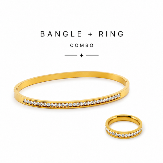 Lyla bangle & Laura CZ ring