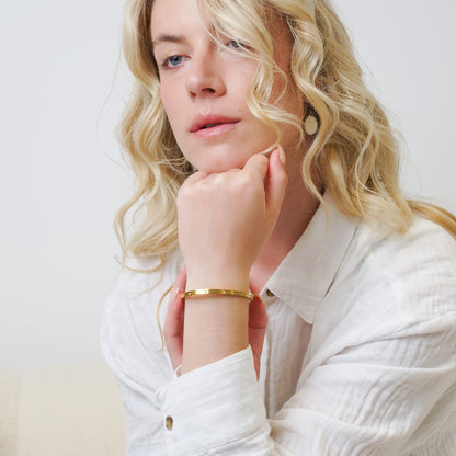 Emma Gold Diamond Bangle