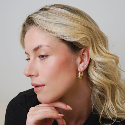 Lina Diamond Hoops