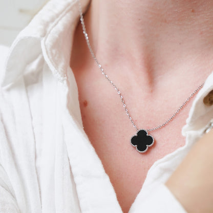 Hope Four Clover Necklace (Silver)
