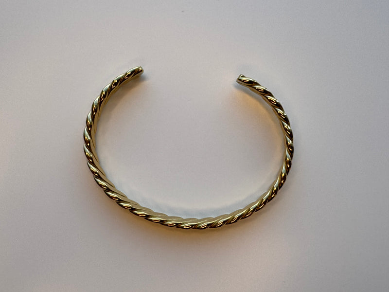 Chunky Twisted Cuff Bangle